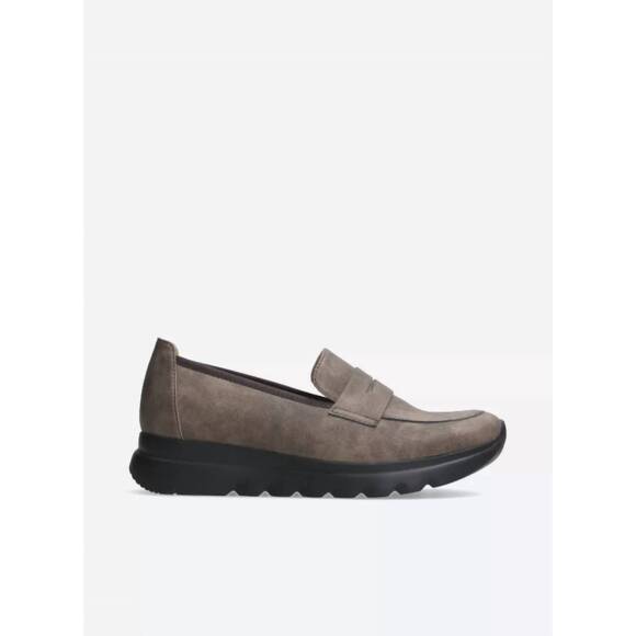 NEW WOLKY women's snoafer f2f penny loafer in taupe